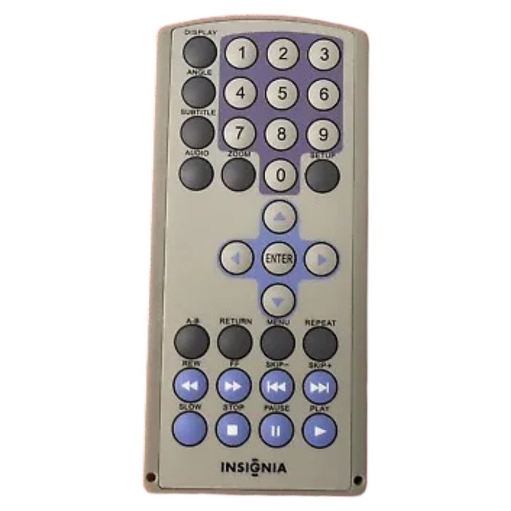 INSIGNIA Grey Dvd Player Remote Control-Battery CR 2025